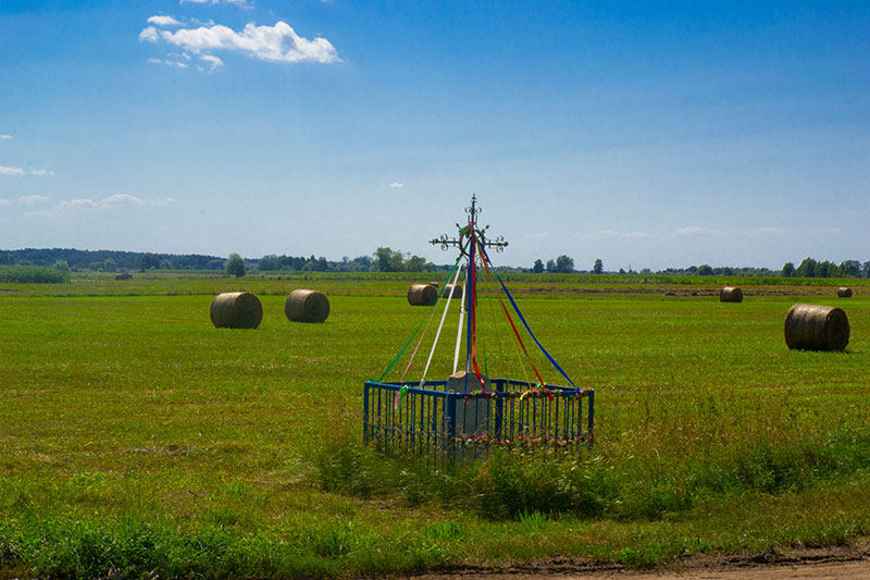 kapliczka wśród pól