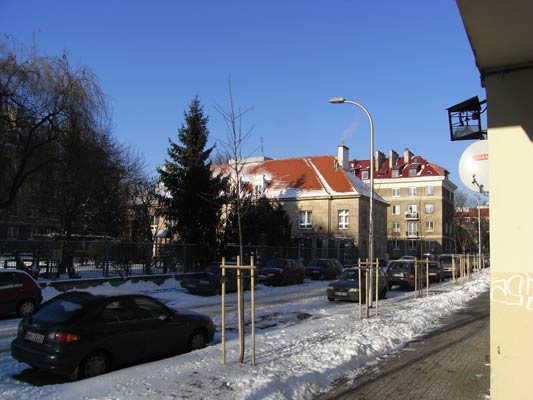 Warszawa, Sielce zimą