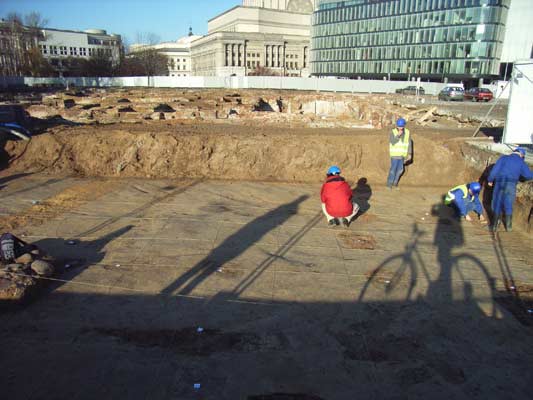 Wykopaliska w Centrum Warszawy