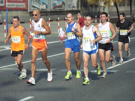 bieg ulicami Warszawy