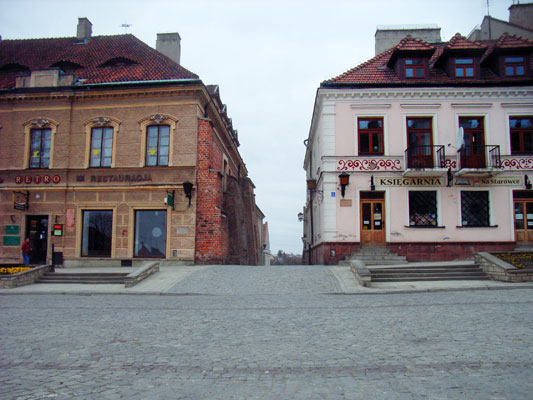 Sandomierz położony na wzgórzach